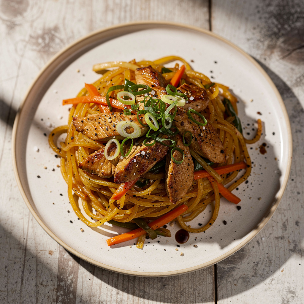 Spaghetti Squash Chicken Stir Fry
