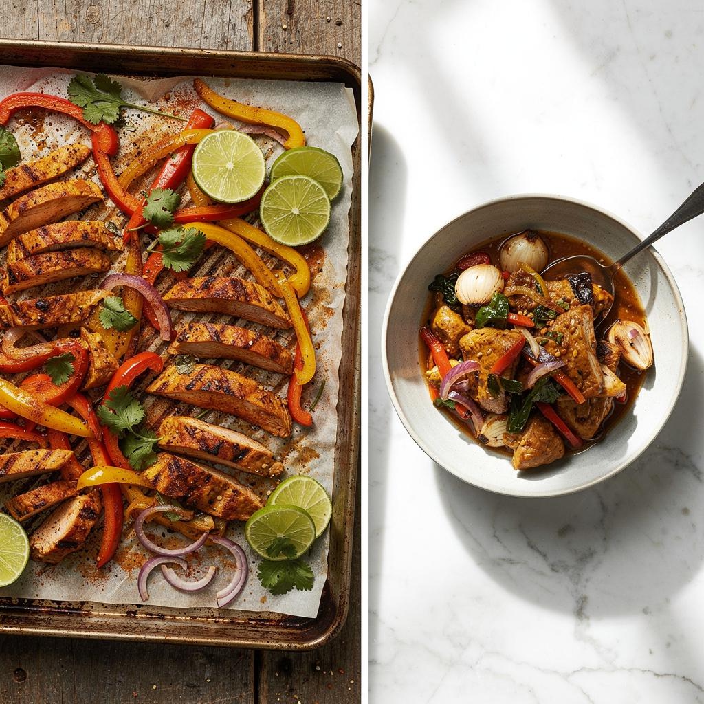 Sheet Pan Chicken Fajitas