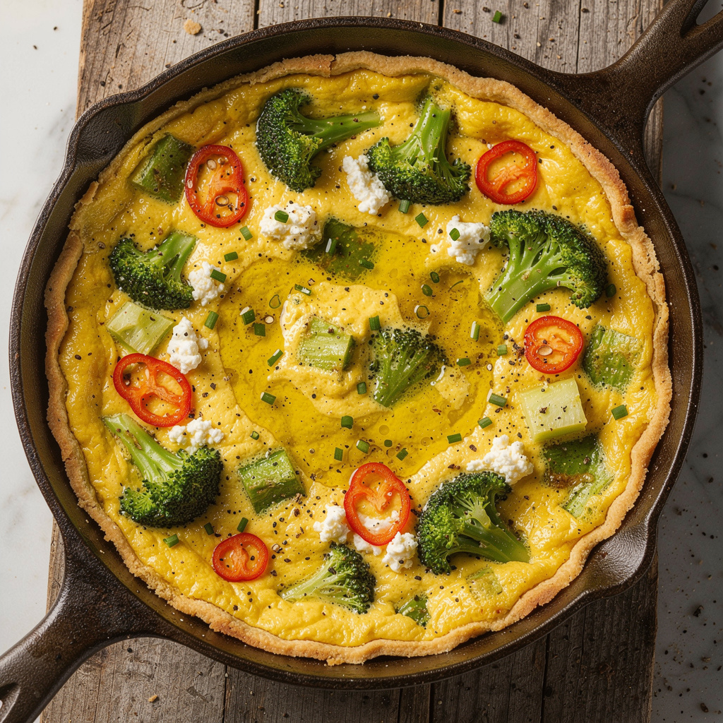 Crustless Broccoli Quiche