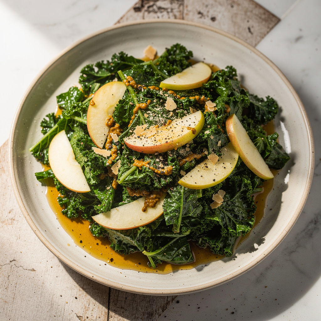 Kale Salad with Apple Cider Dressing