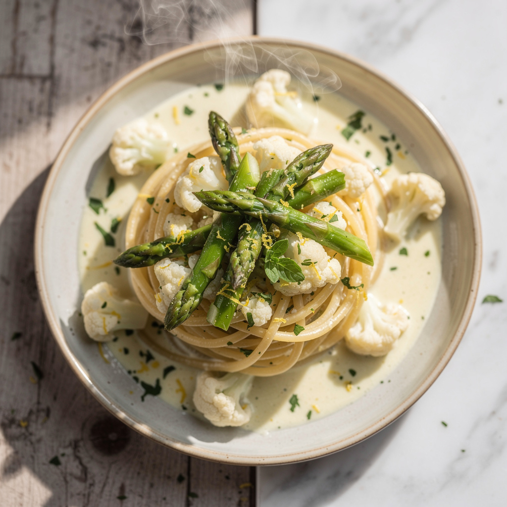 Creamy Lemon & Asparagus Pasta