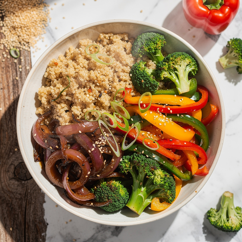 Quinoa & Vegetable Teriyaki Bowls (Vegan)