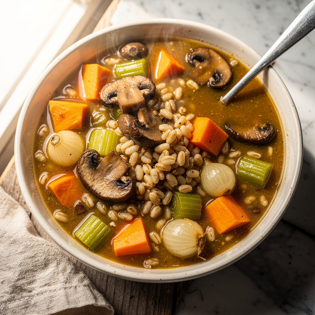 Instant Pot Mushroom-Barley Stew