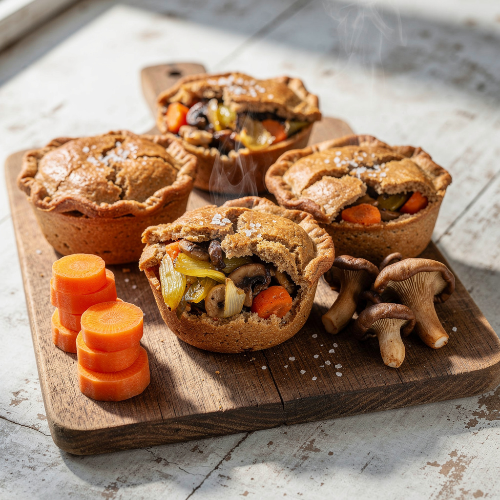 Mini Tuscan Vegan Pot Pies