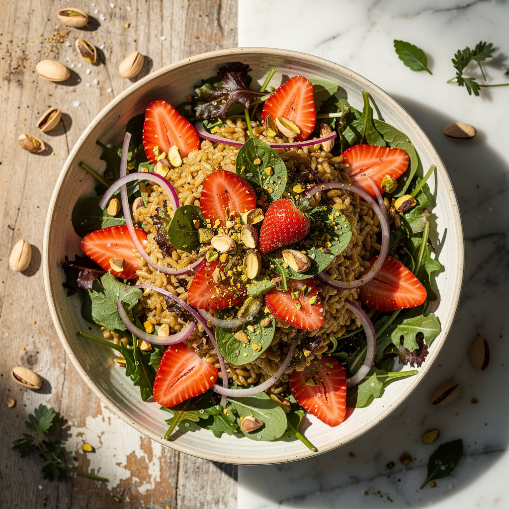 Strawberry Pistachio Salad