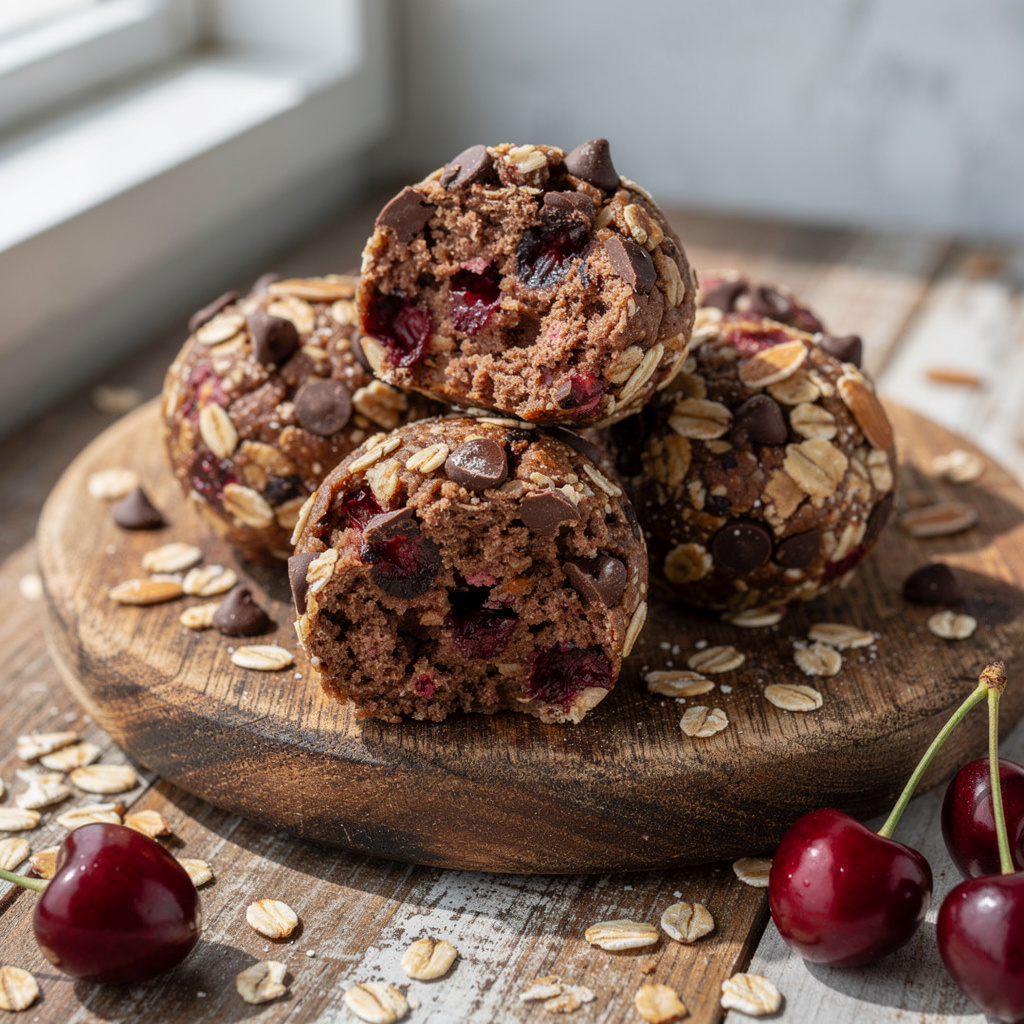 Cherry Chocolate Chip Bliss Balls
