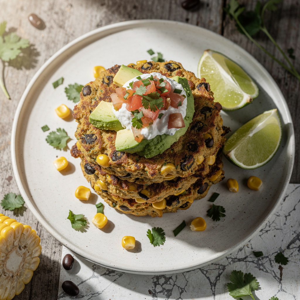 Corn and Black Bean Cakes