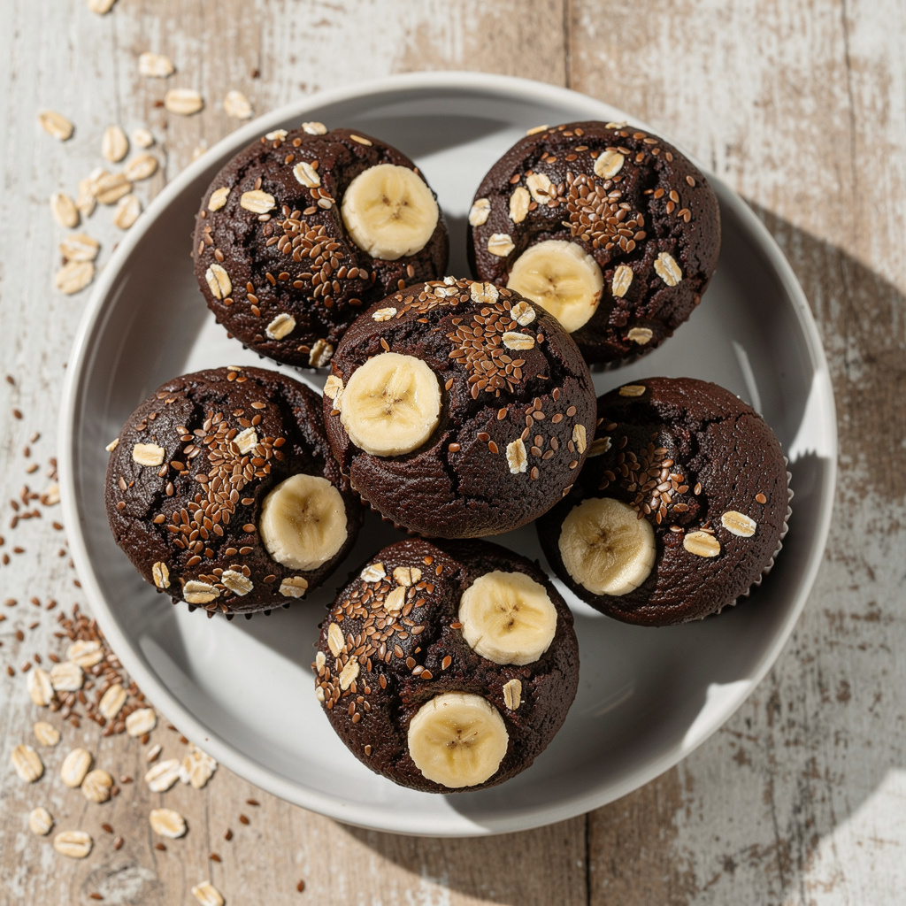 Dark Chocolate High-Protein Muffins