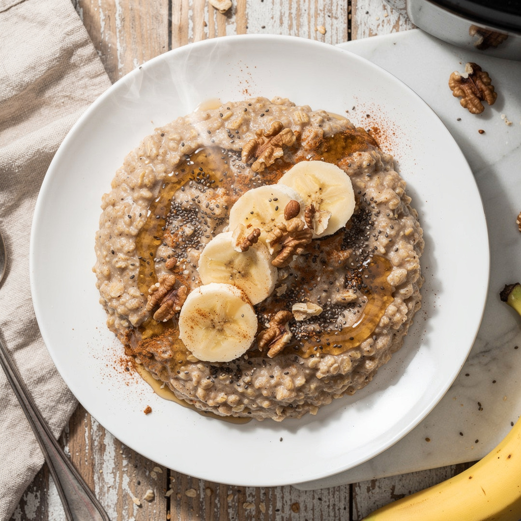 Slow Cooker Banana Bread Oats