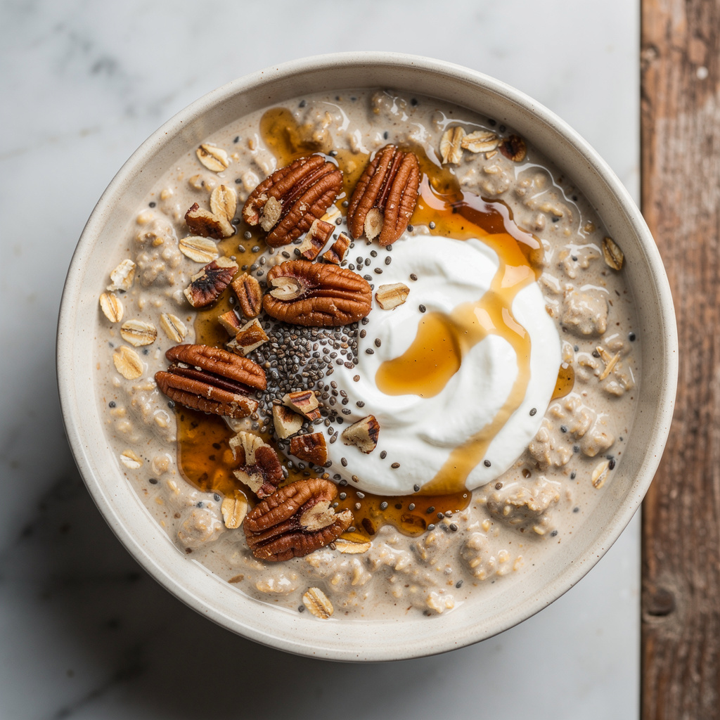 Maple Pecan Overnight Oats
