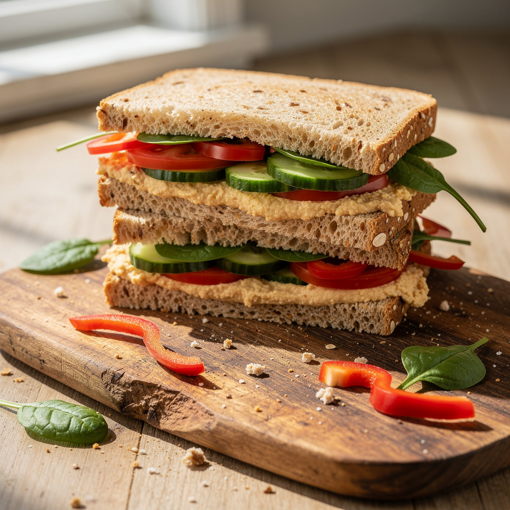 Hummus Veggie Sandwich