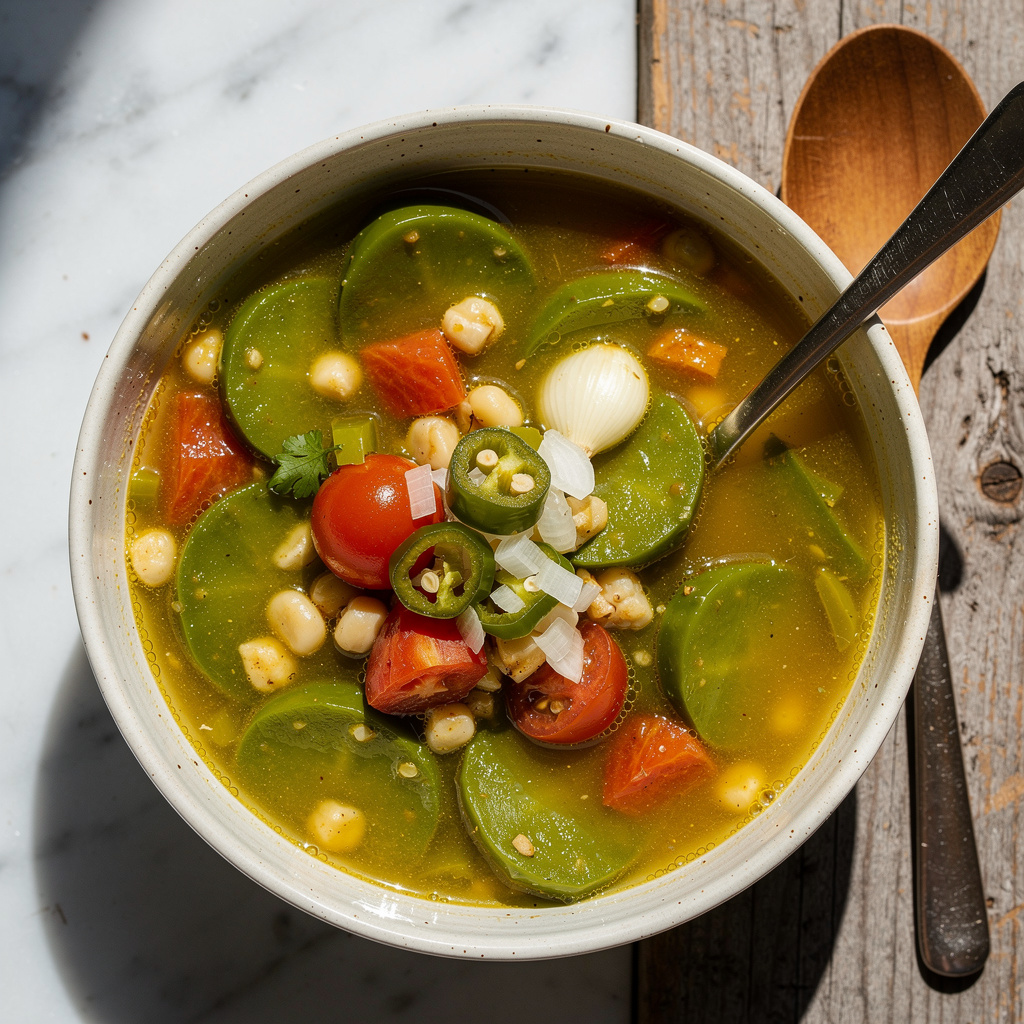 Nopal Cactus Soup