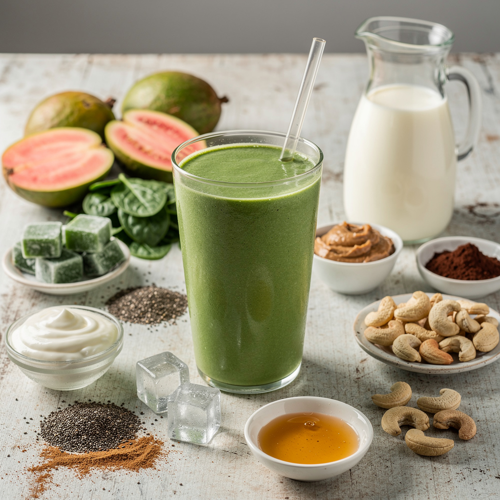 Guava Spinach Green Smoothie