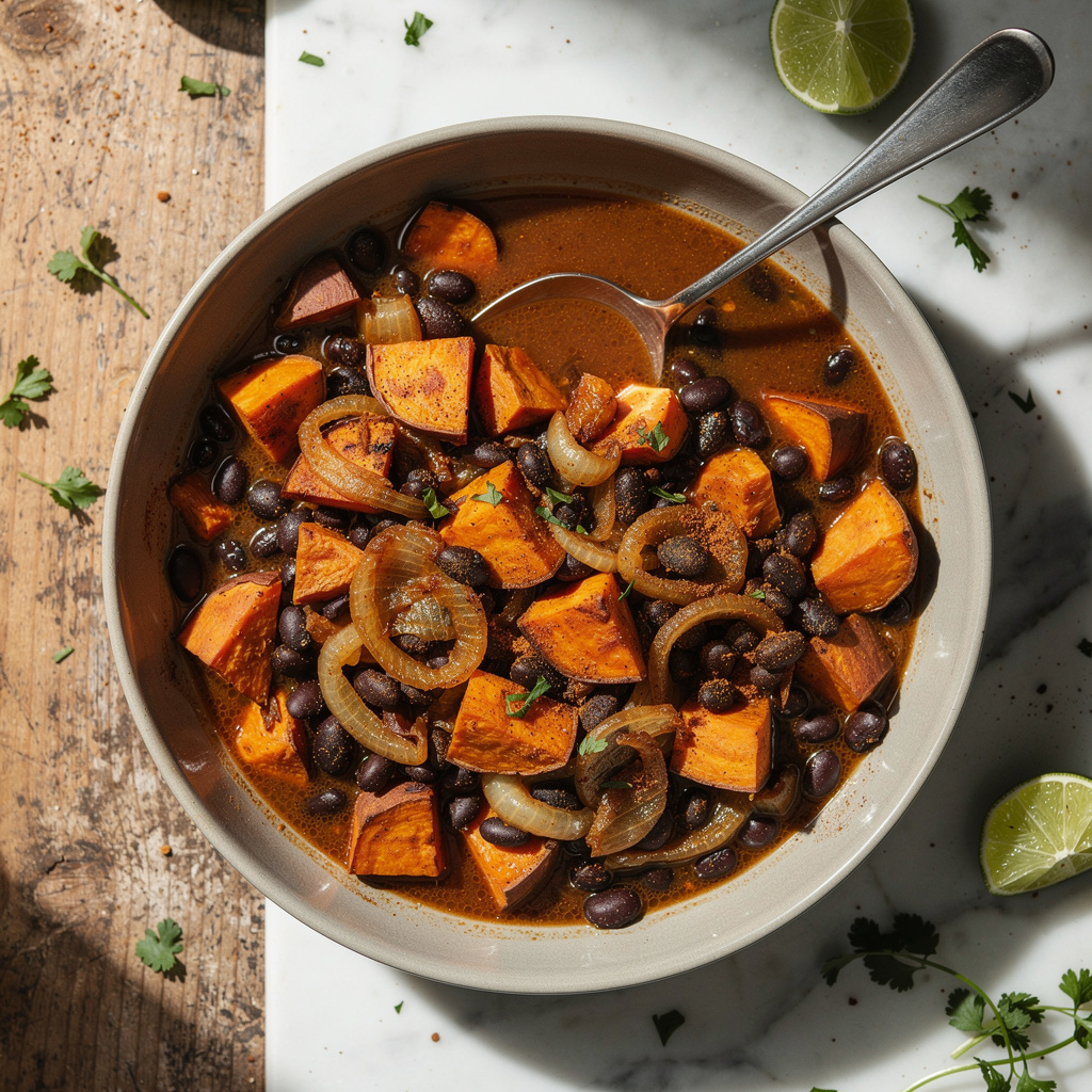 Black Bean and Sweet Potato Hash