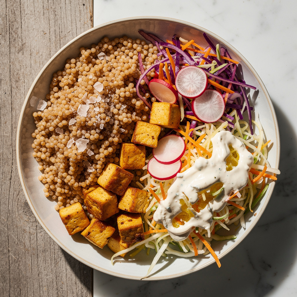 Spicy Citrus Slaw with Pearl Couscous