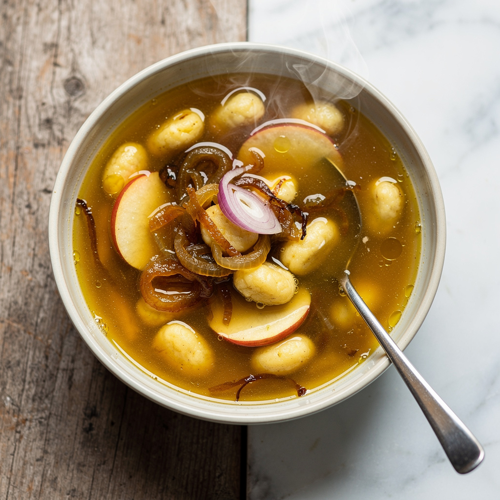 French Onion Gnocchi Soup