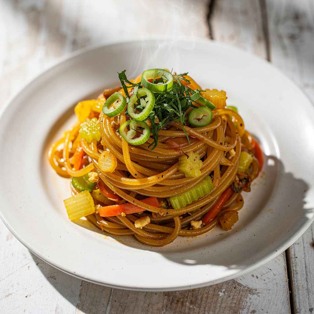 Spaghetti Squash Chow Mein