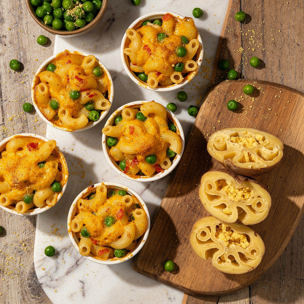 Mini Vegan Mac and Cheese Casseroles