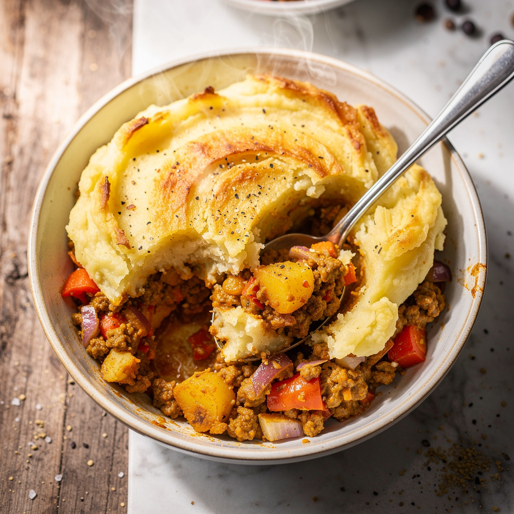 Individual Curried Shepherd's Pies