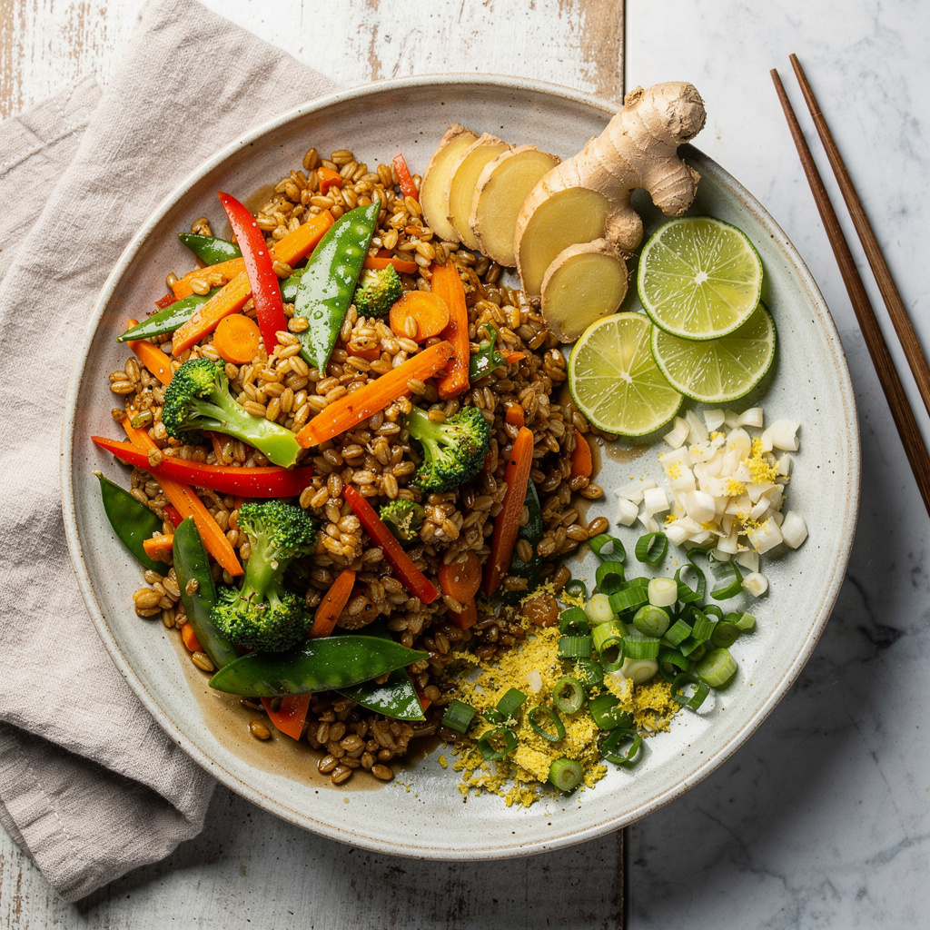 Farro Fried Rice