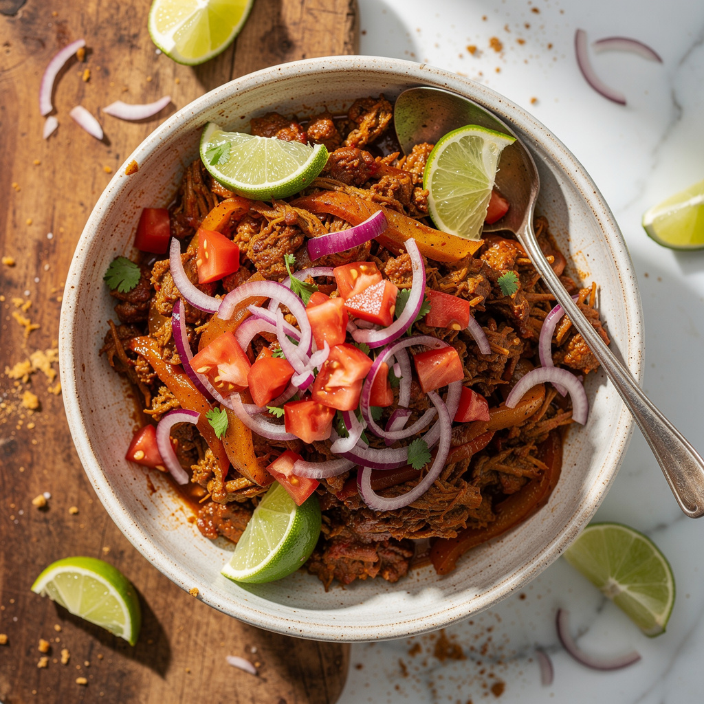 Vegan Barbacoa Fajitas