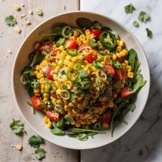 Spicy Corn and Tomato Salad