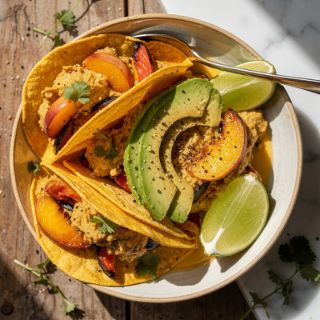 Peach and Pepper Tacos