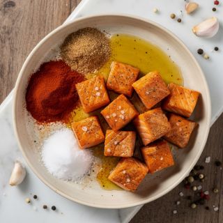 Air Fryer Salmon Bites