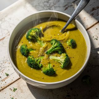 Healthy Broccoli Cheddar Soup