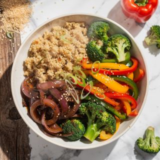 Quinoa & Vegetable Teriyaki Bowls (Vegan)