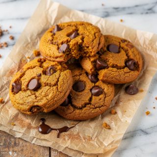 Soft Pumpkin Cookies (Gluten Free & Vegan)