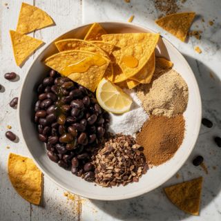 Quick Black Bean Tostadas