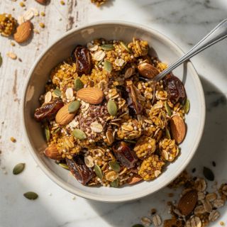 Pumpkin Seed Granola with Millet and Oats
