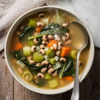 New Year’s Day Soup with Black-Eyed Peas