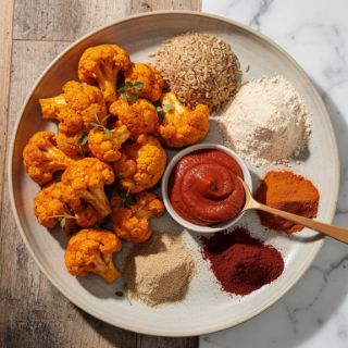 Crispy Buffalo Cauliflower Bites