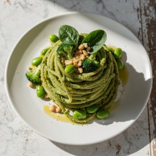 Chickpea Pesto Pasta