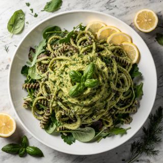 Creamy Avocado Herb Pasta Salad