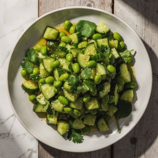 Cucumber Edamame Sesame Salad
