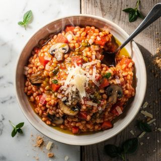 Instant Pot Tomato Barley Risotto
