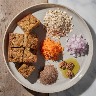 Savory Gut-Friendly Flapjacks (British-Style, Oven-Baked)