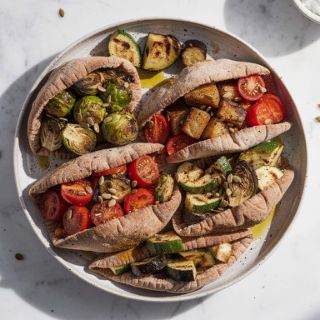 Zaatar Roasted Veggie Pita Pockets