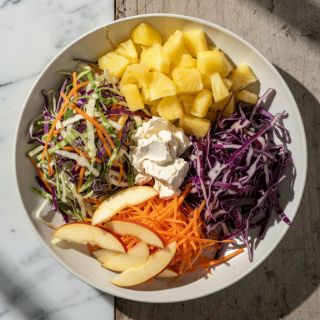 Vegan Pineapple Coleslaw