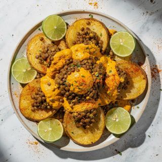 Loaded Lentil Nachos