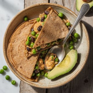 Fold-Up Rice and Black Bean Quesadillas