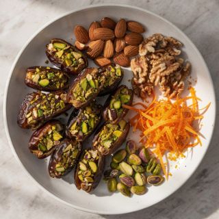 Pistachio-Orange Stuffed Dates
